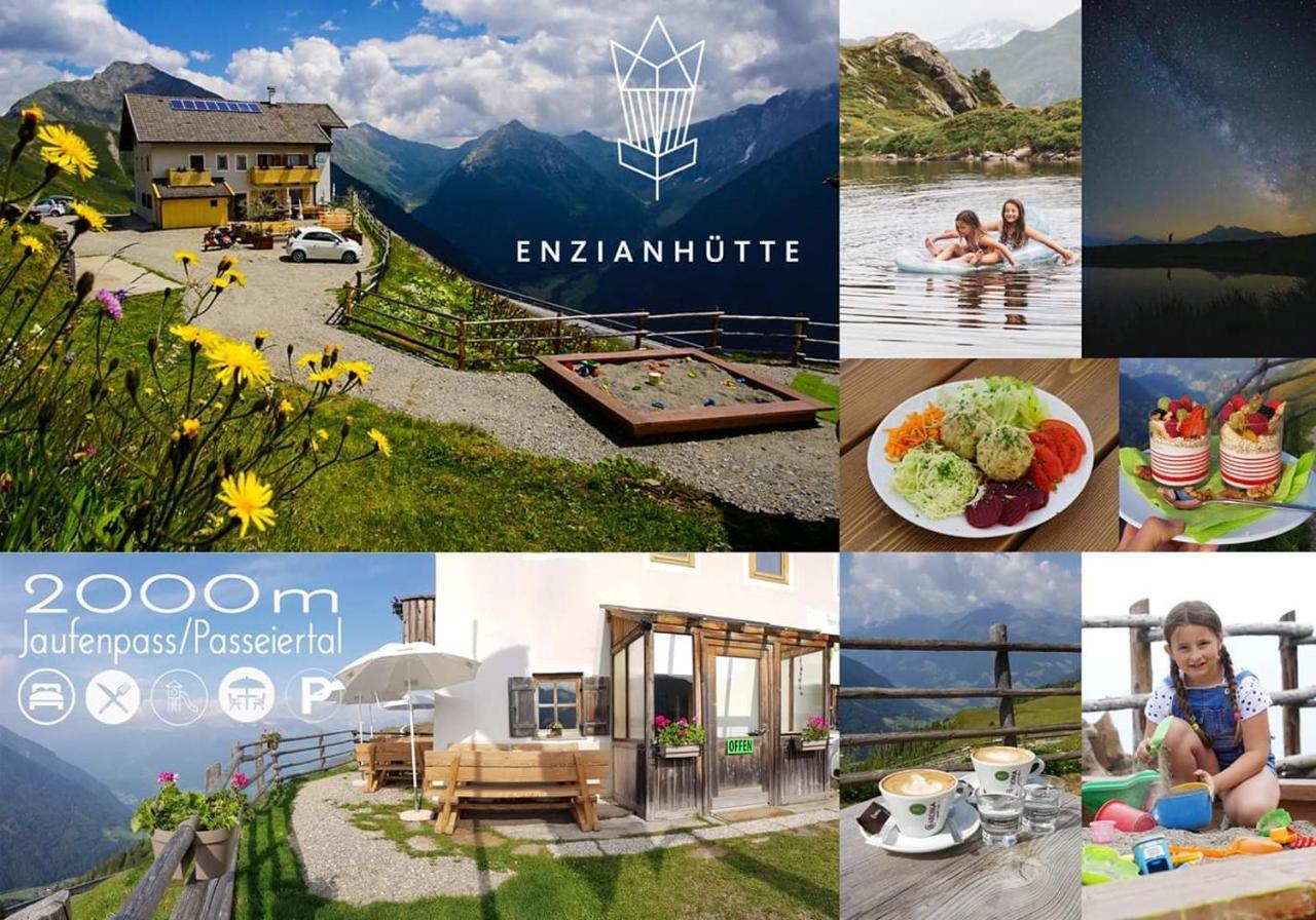Enzianhuette Berggasthaus 산레오나르도인파씨리아 외부 사진